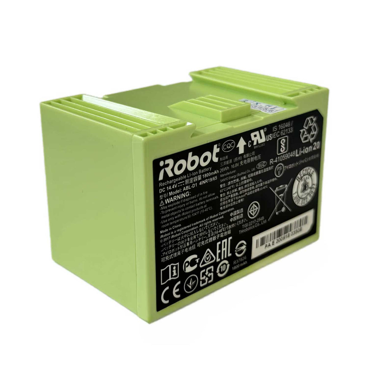 iRobot Roomba ABL-D1 Replacement Battery 14.4V 1800mAh Lithium Ion Battery for e5 e6 i1 i2 i3 i4 i5 i6 i7 i8 j5+ j6+ j7 Robot Vacuums